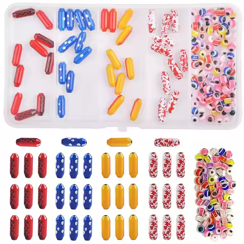 140Pcs Fishing Spinner Lure Bodies Kit Fishing Sinker Weights Painted Brass Spinner Lures Fish Eye B