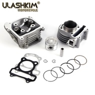 GY6 50 80 100 cc 137 QMA QMB 139 4T CYLINDER kit Head Rollers Rings Assemly with 64 mm valve Pistion