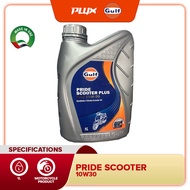 GULF Pride Scooter 10W30 (1L) 4-Stroke Motorcycle Oil ( 10W-30 ) Minyak Hitam Motosikal