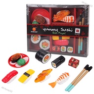i8h4yxay32 Children Cutting Fruits Vegetables Set Japanese Sushi Model Puzzle Pretend Play Toys as G