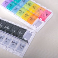 Portable Travel Medicine Case 7 Days AM/PM Pill Case Organizer Holder Box