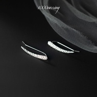 1000earring 925 Sterling Silver Via Climber Earrings - Silver