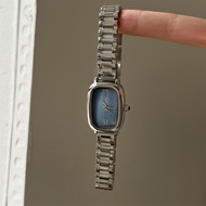 IEKE Blue Fritillary Face Womens Watch Steel Band Watch Womens Square by