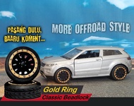ban velg custom offroad classic beadlock scale 1/32 k jeep &amp; suv - gold ring