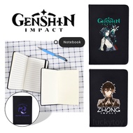 Genshin impact Black Notebook Student Simple Fashion Alphabet Book Diary Book Hand Account Book Office Notepad