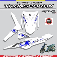 SUZUKI Transparent Uv Sticker Trim Spin 125 StripingSUZUKI New Product STICKERS