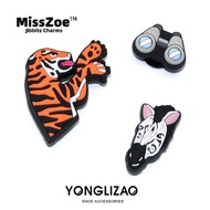 Miss Zoe Jibbitz Cartoon tiger shoe buckle Telescope shoe buckle