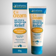 GRAHAMS NATURAL SKIN C+ CREAM DRY , ITCHY & IRRITATED SKIN RELIEF 50G