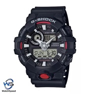 Casio G-Shock GA700-1A GA-700-1A Analog Digital Black Resin Strap Alarm Men's Watch