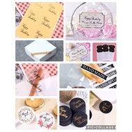 Ready Stock📣 Sticker Happy Birthday Wedding/ Best Wishes Thank you Handmade Stickers Hemp Rope Jade 