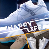 fast☼◐﹊New 3M reflective AF1 Air Force One sneakers Nike official bone ice blue luminous men and wom