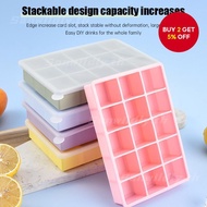 Silicone 15-Cavity Ice Tray Ice Molder Tumbler Water Container For Refrigerator 1PC