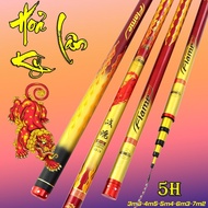 VIX HUA 5H Hand Rod, Fire Unicorn 5H. Huyen Anh 5H, Dang Chan 5H, Thanh Long 5H Comes with tip 3m6 t