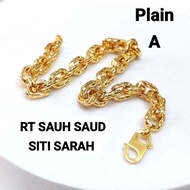 Wing Sing Rantai Gelang Tangan Sauh Siti Sarah Saud Pahat Fesyen Tulen Emas 916 916 Gold Bracelet