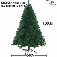 【ผู้ขายท้องถิ่น】8ft 7ft 6ft 5ft 4ft ต้นสนคริสต์มาสพรีเมียมต้นคริสต์มาสคงทนถาวรคุณภาพสูงนำกลับมาใช้ให