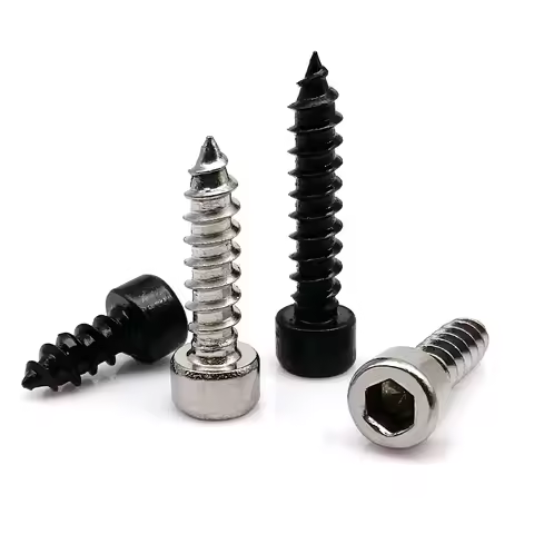 10/50X M2 M2.6 M3 M3.5 M4 M5 M6 Black Carbon 304 Stainless Steel Allen Hex Hexagon Socket Cap Round
