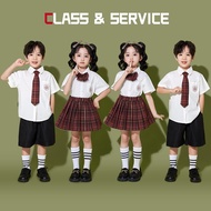 Children's Day Cheerleading Costume Preppy Style Primary School Students Games Class Uniform Group C