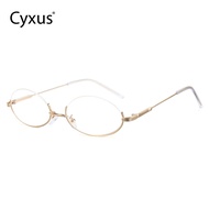 Cyxus แว่นตาทรงไข่สีฟ้าอ่อน8278ผู้หญิงสไตล์ธุรกิจ