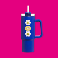 [ Wiggle Wiggle X Kakao Friends] Stainless Tumbler 940ml - Chunsik / แก้วเก็บความเย็น ชุนชิก + หลอด 