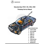 Mercedes Benz W201 190 190e 190d  Service & Repair Manual 1983 - 1995 Workshop Repair Service Manual
