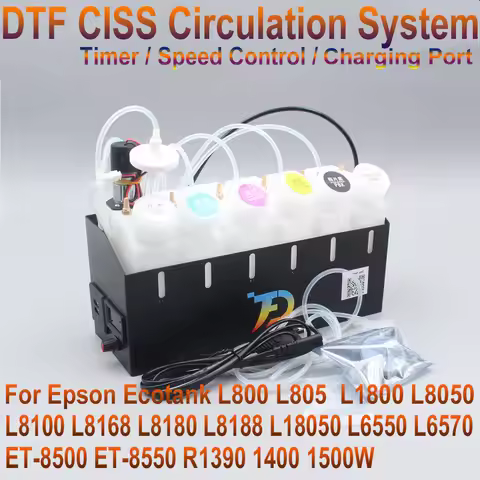 ET 8550 18100 DTF White Ink Circulation CISS Machine For Epson L18050 L8050 L1800 L800 L805 XP600 85