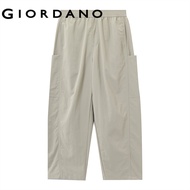 GIORDANO WOMEN Women's Waterproof Nylon Elastic Waist Pants 0 05415029