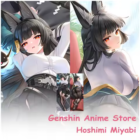 Anime Hoshimi Miyabi Body Dakimakura Pillow Cover Cosplay Props Anime Double-Sided Printed Otaku Thr