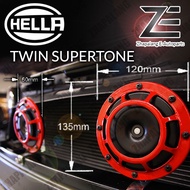 Hella Twin Supertone Red Horn Kit with 4-Pin Relay 3AG 003 399-801