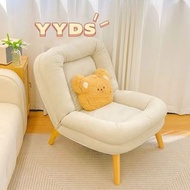 🛋️ 懶人梳化可躺可睡 單人午休閒椅子 臥室閱讀躺椅 細梳化摺疊椅