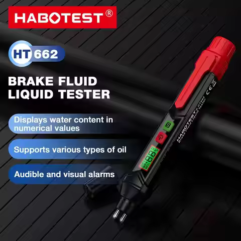 HABOTEST HT662 Brake Fluid Liquid Oil Tester Analyzer Meter for DOT3/DOT4/DOT5.1 Brake Fluid Content