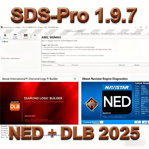 NAVISTAR Service Diagnostics Solutions Professional SDS-Pro 1.9.7 [2025.10] +NED + DLB 2025 Diagnost