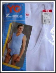 『玩偶的家』全新白色【YG-無袖U領衫】男內衣M號-2件  台灣製，照原價打8.5折