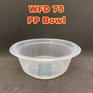 TAPAU - 6" Big Bowl [ 100pcs± ] WFD 75  - Disposable PP Plastic Bowl  / Party Bowl / Laksa bowl wfd7