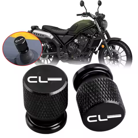 Logo CL Wheel CNC Airtight Tire Valve caps For HONDA CL250 CL300 CL500 CL 500 300 250 Motorcycle