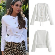 White Classy Tweed Blouse 75320 (TS)