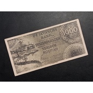 Uang Kuno 1000 Rupiah Seri Federal III Tahun 1946 (XF+) Old Fake