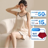 XAVA V66 Brand High Quality Satin Silk Patterned Pajamas Set