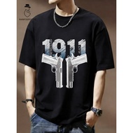 1911 Pistol Ready Stock Baju T Shirt Lelaki 100% Cotton Premium Fashion Tshirt