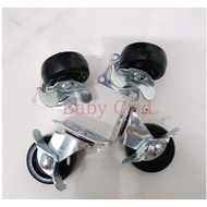 Locking locking wheels (2 locking wheels, 2 locking wheels)