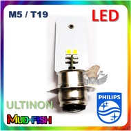 PHILIPS ULTINON 1000 MOTO LED MOTORCYCLE 6500K WHITE LIGHT Headlight Bulb 12V 4.5W (M5 / T19)