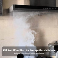 High Temperature Resistant Kitchen Hood Oil Fume Curtain Easy Installation Range Hood Fume Barrier W
