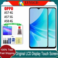 Original For OPPO A57 4G A57 5G A58 LCD Display Touch Screen With Frame Replacement