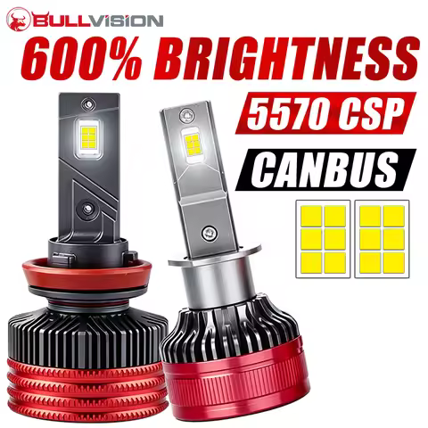 Bullvision H7 LED F5 F5C LED H4 1000W 800000LM Canbus 5570 CSP H11 H1 H8 9012 HIR2 9005 9006 HB3 HB4