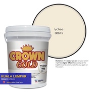 4.5 & 15 Liter - LYCHEE 08B15, Kansai Paint, Crown Gold (Waterbase - Interior Wall) Smooth Matt Fini