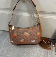 Shoulder Bags for Women Teri Crescent Underarm Bag Flower Printed Single Shoulder Cross Shoulder Han