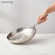 Frying Pan 410 Stainless Steel Frying Pan Uncoated Fry Pan For Daily Cooking