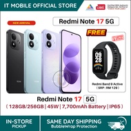 REDMI Note 17 5G Smartphone 6.99" FHD+ AMOLED display 7700mAh battery Snapdragon 4 Gen 4