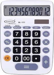 Bambalio 12 Digits BL-777 Electronic Calculator (White) 3 Years Warranty.