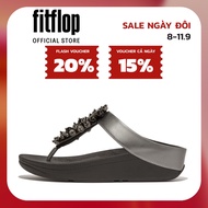 Dép Xỏ Ngón Nữ FitFlop FINO - Pewter Black - HI9-B06