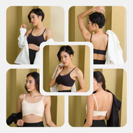 CL CARA คาร่า เสื้อใน บราไร้ขอบ บราไร้โครง บรา ใส่สบาย กระชับ ยืดหยุ่นดี ดีไซน์คอ U เผยเนินอกสวย CVN